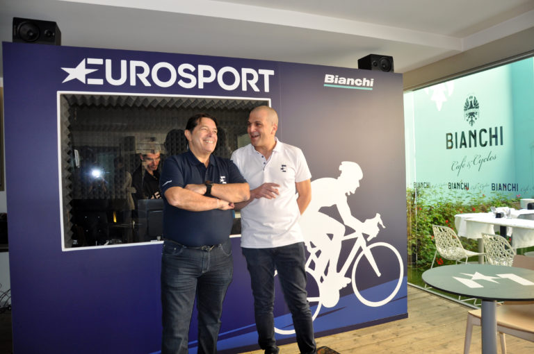 Bianchi Cafè & Cycles ed Eurosport